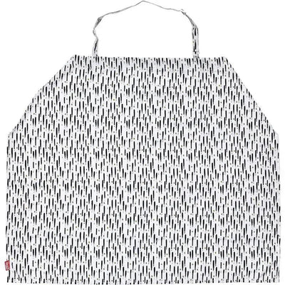 5-In-1 nursing cover by Nuby in a brush strokes pattern, featuring a modern design with black and white colors.