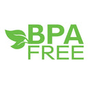 BPA Free logo with green text and leaf graphic, indicating safety for the Nuby Insulated No-Spill Easy Sip Cups.