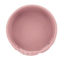 Silicone whale-shaped baby feeding bowl in pink blush, featuring a smooth interior and secure design.