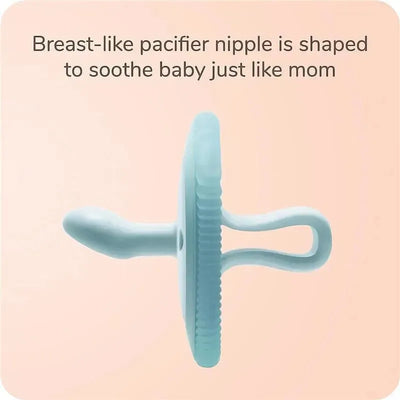 NUK - For Nature 2Pk Girl Silicone Soother 2-in-1, 0/12M Image 2