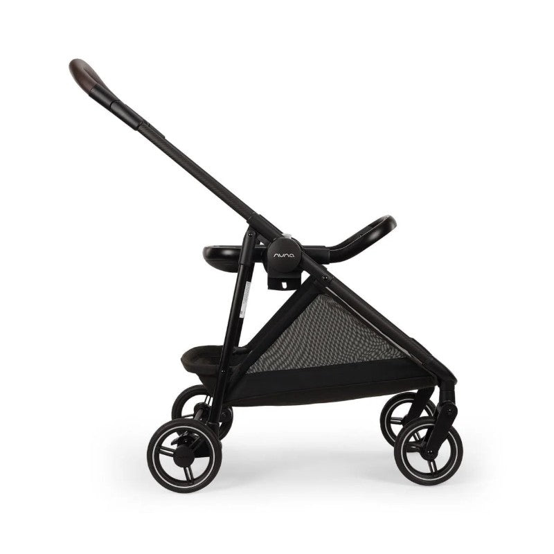 Nuna Flex System Frame in black, featuring a mesh seat with dual handles, suitable for the Pipa Rx Travel System.