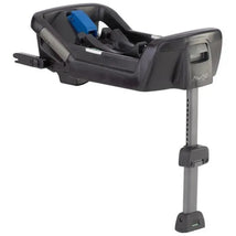 Nuna PIPA™ Series car seat base with a gray design, adjustable support leg, and blue safety indicator.