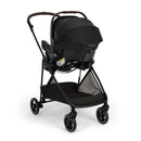 Nuna PIPA urbn Flex System in Caviar color, featuring a car seat and stroller combination with a sleek design.