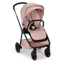 Nuna TRIV™ next stroller in Thistle color, featuring a magnetic buckle, adjustable canopy, and spacious storage basket.