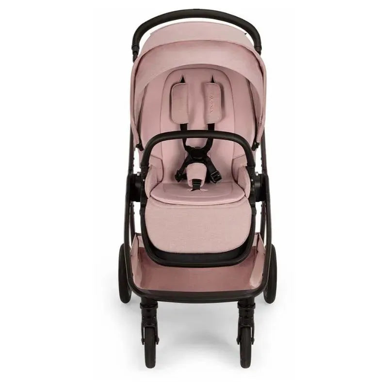Nuna TRIV™ next Stroller in Thistle color, featuring a magnetic buckle and comfortable seating for infants.