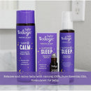 Oilogic Baby Slumber & Sleep 3-in-1 Vapor Bath, Shampoo & Body Wash products displayed: Vapor Bath, Roll-on, and Linen Mist.