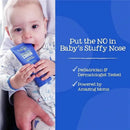 Baby holding Oilogic Baby Soothing Vapor Cream for cough relief, features text about pediatrician testing and effectiveness.