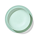 Oxo Stick And Stay Suction Bowl in opal color, features a smooth round design with a strong suction base for stability.