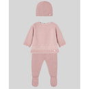 Paz Rodriguez - Take Me Home Set Knit Newborn Sweater + Leggings + Hat Regalo Oi, Powder Pink/Cream Image 1