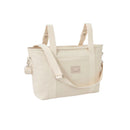 Paz Rodriguez Woven Faux Leather Stroller Bag in Momo Cream