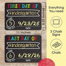Pearhead Baby - First and Last Day Chalkboard Signs, Reusable And Erasable Chalkboard Image 4
