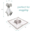 Pearhead Gray Elephant Security Blanket Lovey Image 3