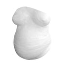 Belly casting kit mold showing a white, textured pregnant belly form, designed to create a body cast.