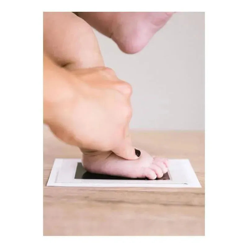 Pearhead - Seersucker Baby Book And Clean Touch Ink Pad, Pink Image 6