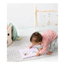 Pearhead - Seersucker Baby Book And Clean Touch Ink Pad, Pink Image 5