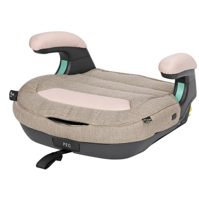 Peg Viaggio Shuttle backless booster car seat in Mon Amour beige and pink