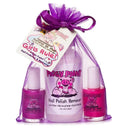 Piggy Paint Non-toxic Girls Nail Polish Kit, Girls Rule (Purple, Pink, Remover) Image 2