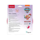 Playtex Paw Patrol plates for girls, featuring round design, non-slip base, and colorful character graphics. Two-pack.