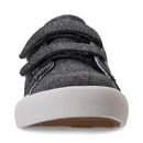 Grey Polo Ralph Lauren Easton II EZ sneaker featuring a textured upper, adjustable Velcro straps, and a white rubber sole.