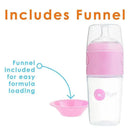 Popyum - 2Pk Anti-Colic Formula Making Baby Bottle 9 Oz, Pastel Purple Image 3