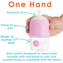 3-pack of 5 oz Pastel Purple anti-colic baby bottles, featuring a one-hand mixing design for formula or milk.