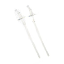 Replacement straws for insulated bottles, featuring two clear plastic straws with rounded tips and base flanges.