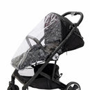 Primo Passi baby stroller rain cover features a clear design, protecting the stroller while allowing visibility.