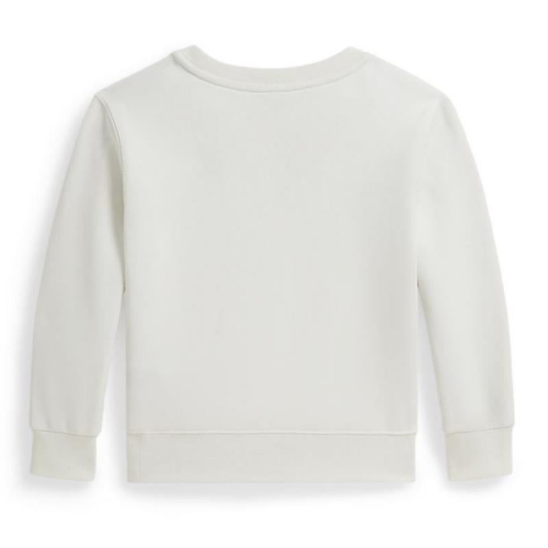 Long-sleeve fleece sweatshirt in Deckwash White, featuring a simple design without visible logos or graphics.