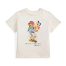 Ralph Lauren Baby Short-Sleeve Jersey Knit Novelty Sailing Bear Crew Neck Graphic T-Shirt, Deckwash White Image 1