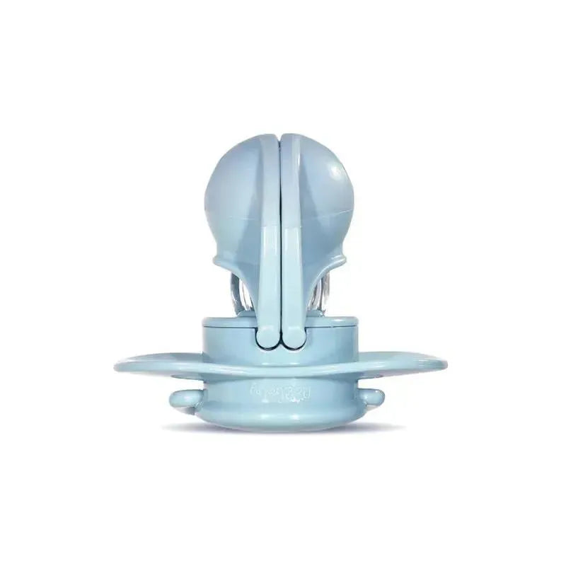 Keep It Kleen pacifier set featuring a blue elephant and monkey design, designed for infants to soothe and comfort.