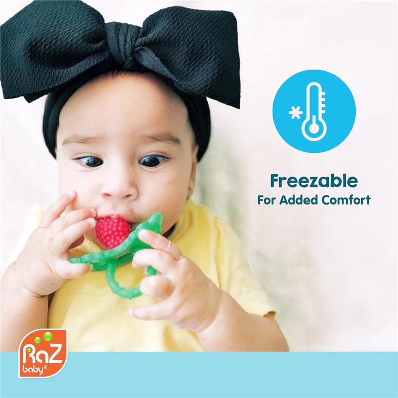 Razbaby - Razberry Teether, Red/Green Image 6