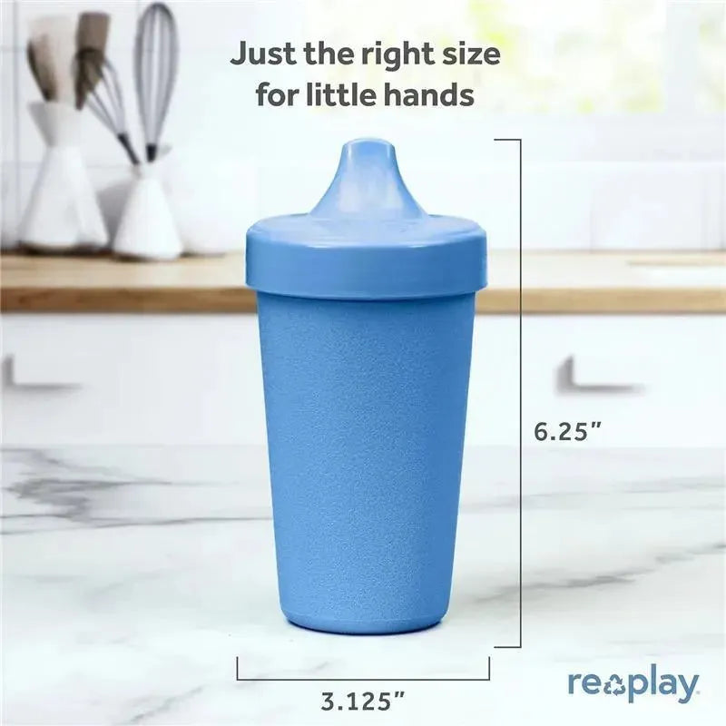 Re Play - 10oz Reusable Spill Proof Cups for Kids, Denim Image 5