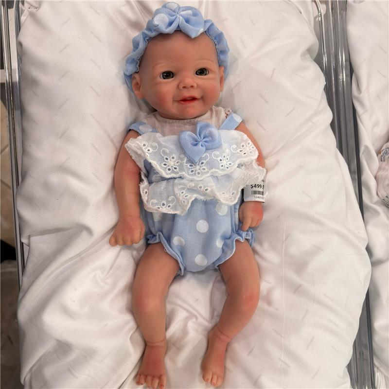 Reborn Baby Doll - Full Silicone Body Preemie Baby Image 2