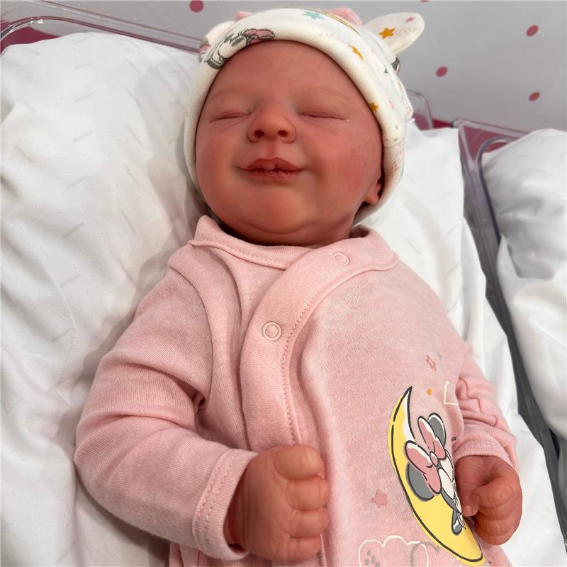 Reborn Baby Doll - White Vinyl, Kyrie Smile Image 3