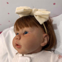 Reborn Baby Doll - White Vinyl & Rooted Hair Auburn, Kylin Image 2