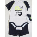 Reebok - Layette Knit Creeper/Short/Bootie 3Pc Set, True White Image 1