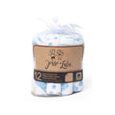 Rose Textiles - 12Pk Sky Theme Washcloth Blue Image 1