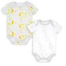 Rose Textiles - 2Pk Baby Neutral Solid Bodysuit, Galaxy Grey Image 1