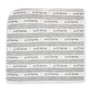 Rose Textiles - 4 Pack Receiving Blanket, Grey Sweet Dreams Image 6