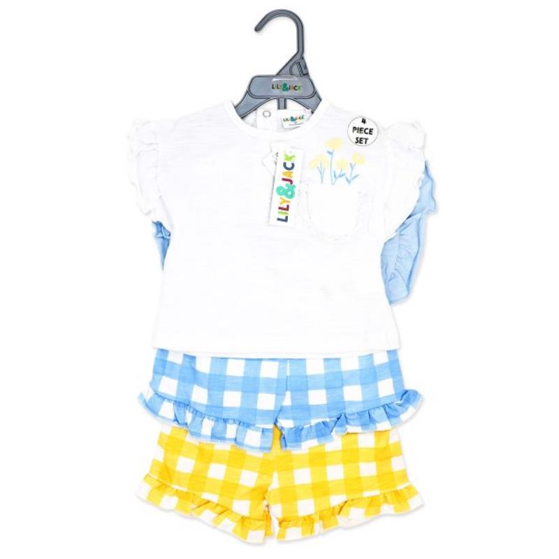 Rose Textiles - 4Pk Baby Girls Short Set Bloom Image 2