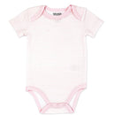 Rose Textiles 4Pk Naturelle Short Sleeve Bodysuit, Pink Image 3