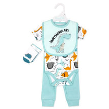 Rose Textiles - 5Pk Baby Boys Set Teal Dino Image 2