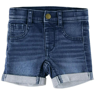 Rufflebutts Medium Wash Denim Boys Stretch Skort  Image 1