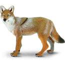 Lifelike 3.75-inch coyote figurine by Safari Ltd., featuring realistic colors and detailed textures.