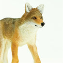 Detailed Coyote toy figurine by Safari Ltd., measuring 6.5 inches, showcasing realistic features and textures.