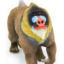 Mandrill wildlife figurine with detailed features including a colorful face, furry body, and a playful stance.