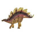 Wild Safari Stegosaurus dinosaur figure with detailed texturing and colorful spikes, showcasing a realistic design.