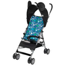 Disney Baby Character Umbrella Stroller featuring colorful Hide & Seek Mickey design, with a black canopy and seat.