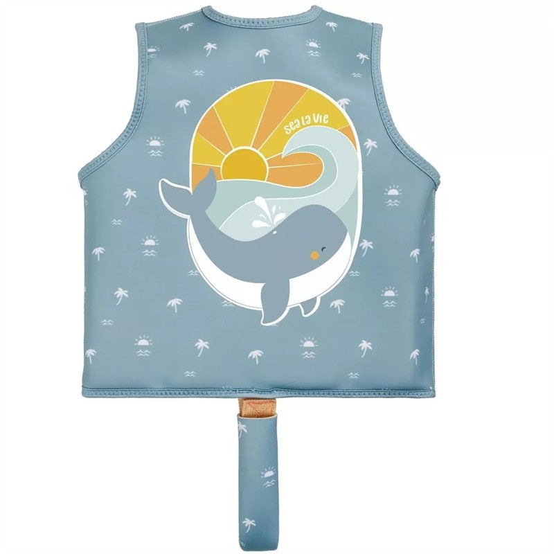 SARO Sea la Vie Children's Swim Vest - UV 50+ Learn-to-Swim Safety Vest Medium Image 2