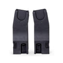 Car seat adaptors for Silver Cross Breez, featuring a left and right side, designed for secure fitting.